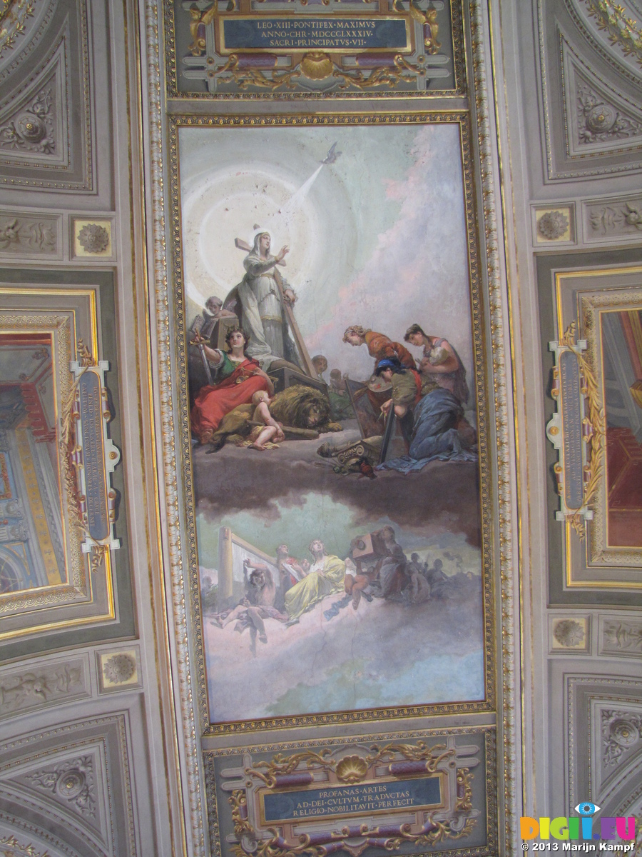 Picture Sx31843 Ceiling Painting In The Vatican Museum