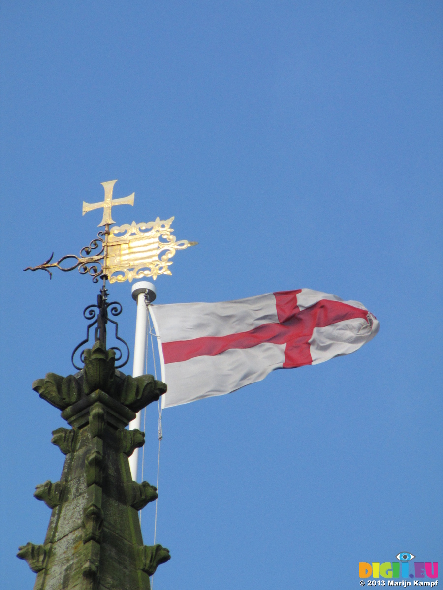 Picture SX25954 Wind vane and St. George's flag on St Mary Church ...